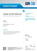 Zertifikat AZAV CJD BBW Gera